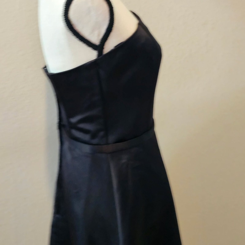 Jessica Mcclintock Sexy Little Black Dress Strapless Sz 8 Dinner Holiday Party - Picture 8 of 10